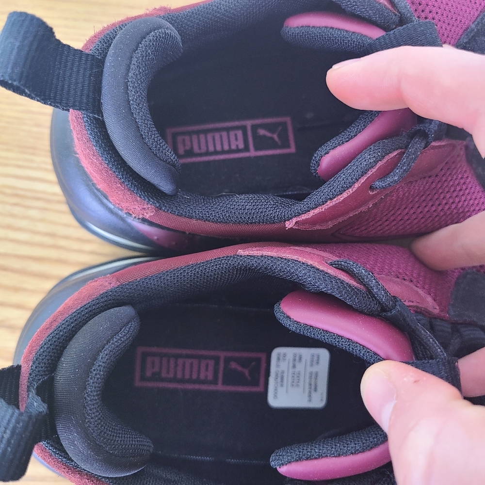 Puma Thunder Spectra Burgundy Athletic Shoes - Picture 10 of 12